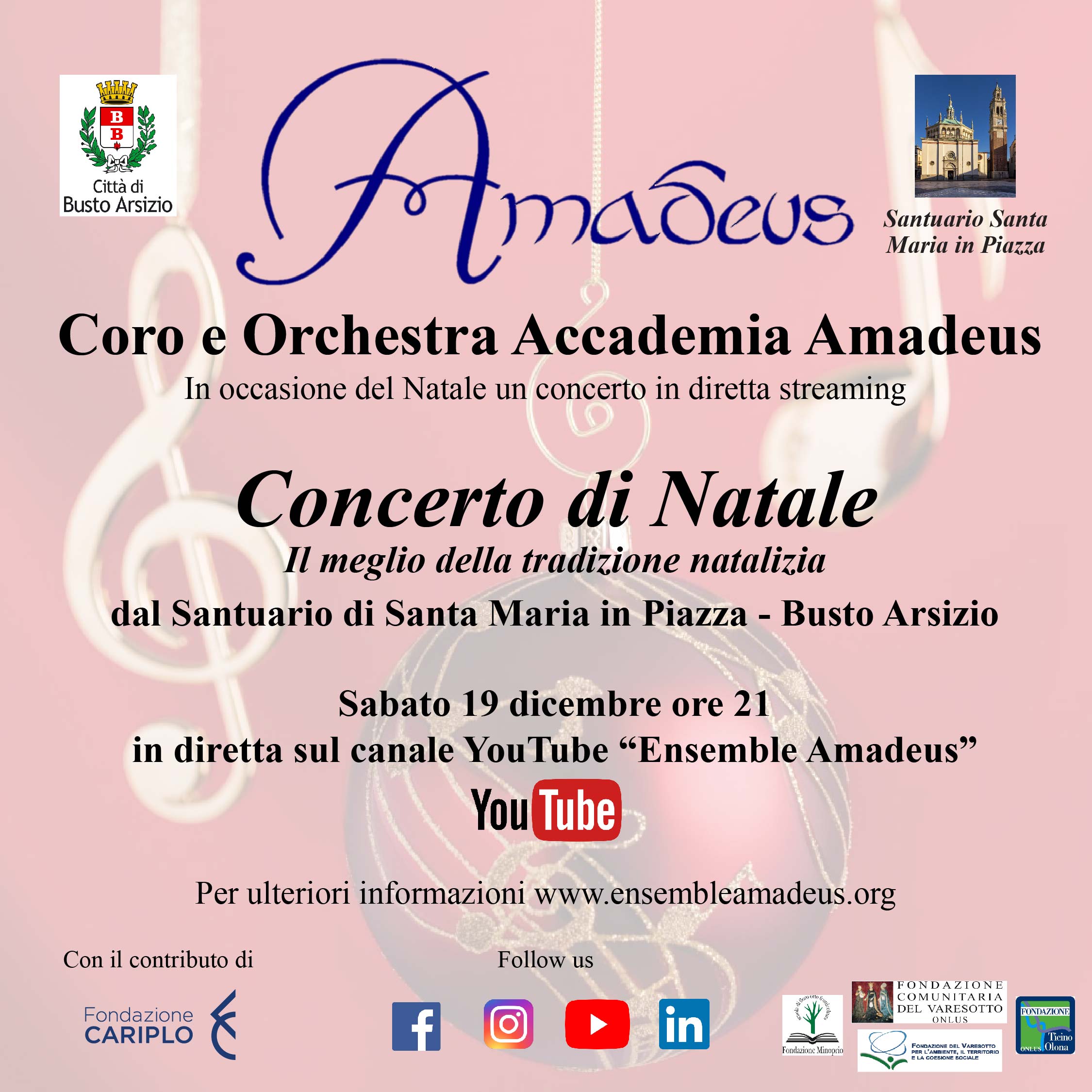 Concerto di Natale diretta Amadeus