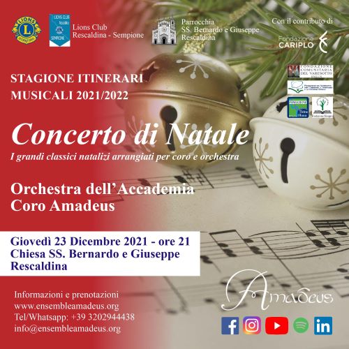 20211223 Amadeus (online format r)- Concerto di Natale 20211223 Amadeus (online format r)- Concerto di Natale