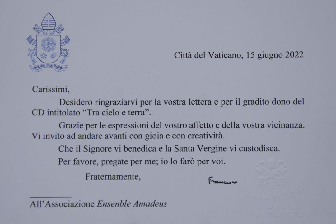 Lettera per Amadeus